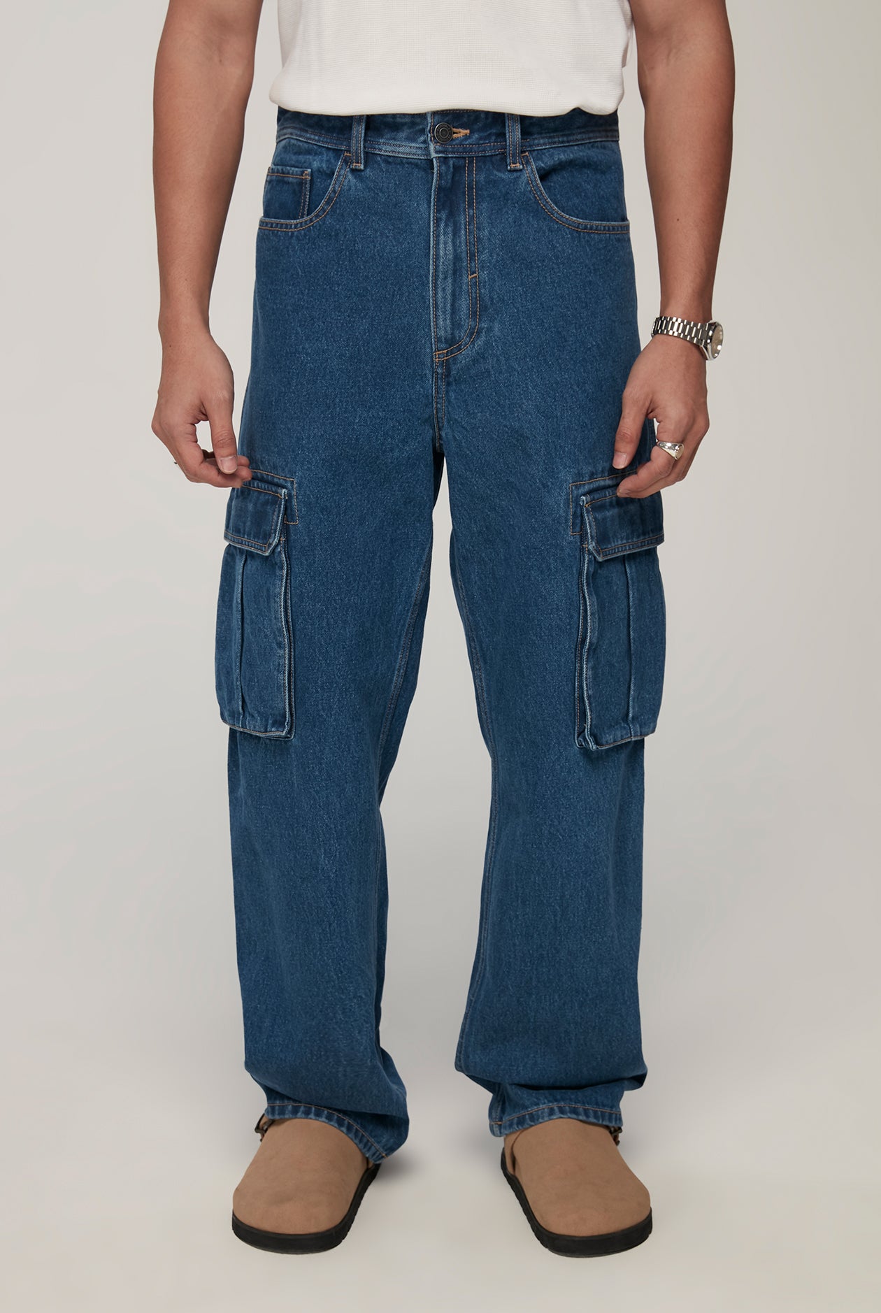 CARGO STRAIGHT LEG DENIM