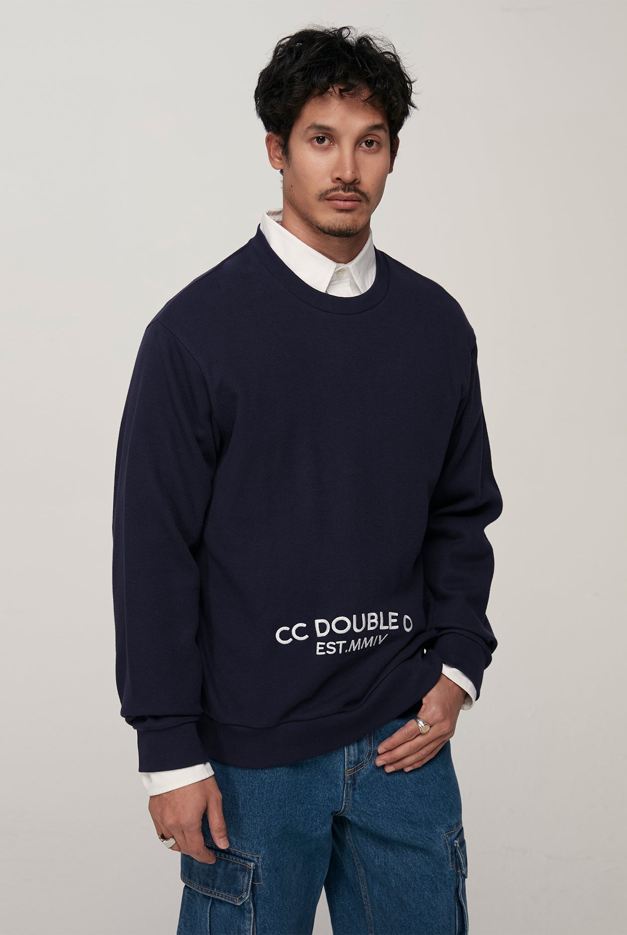 RELAXED FIT KNITTED PULLOVER