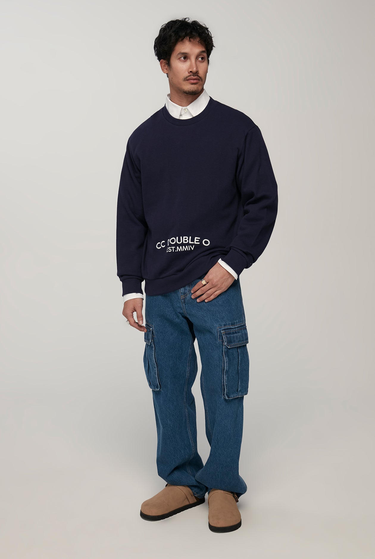 RELAXED FIT KNITTED PULLOVER