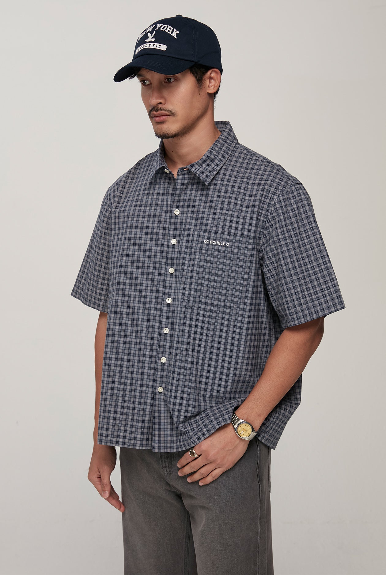 BOXY CHECKED SHIRT