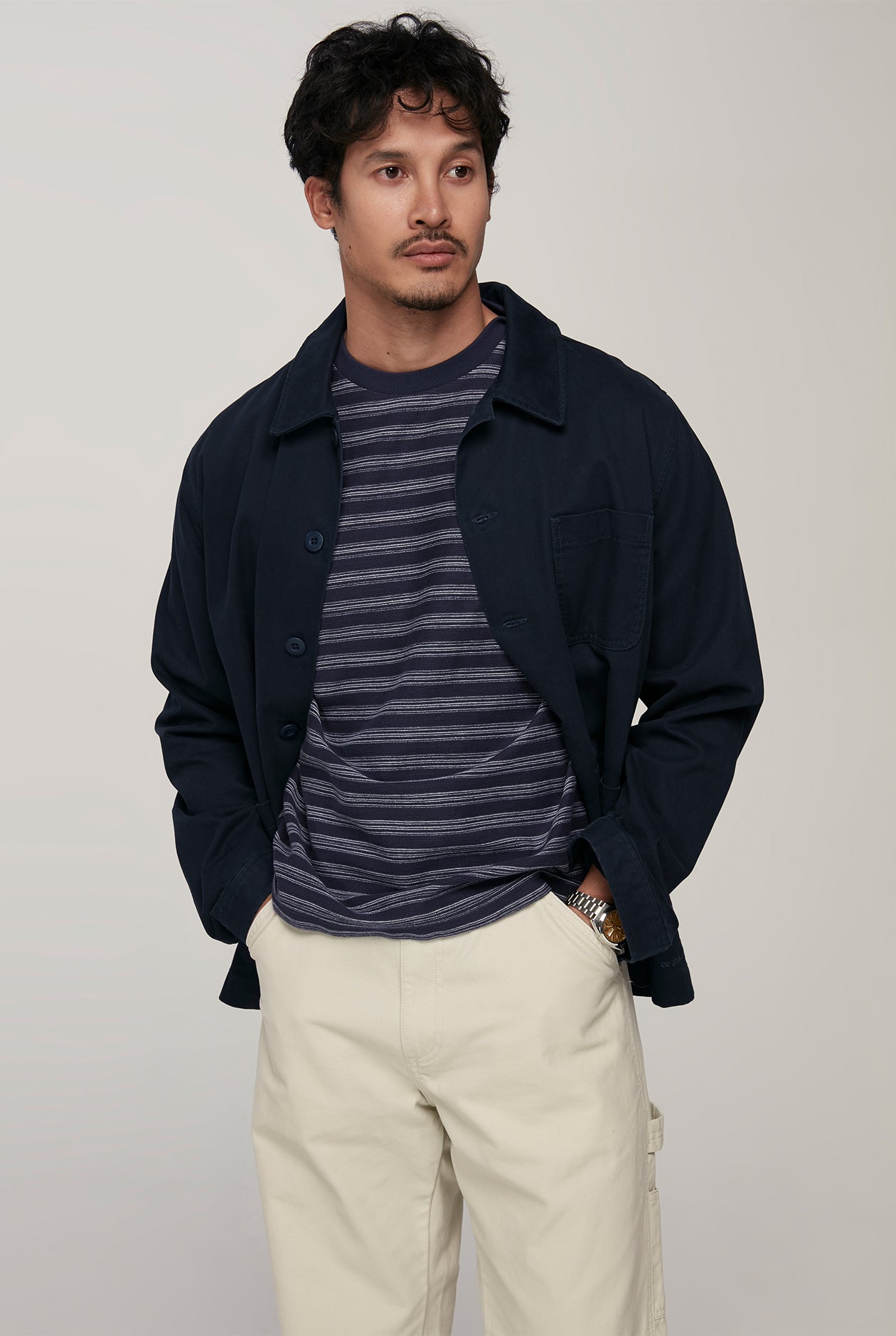 STRIPED JACQUARD TEE