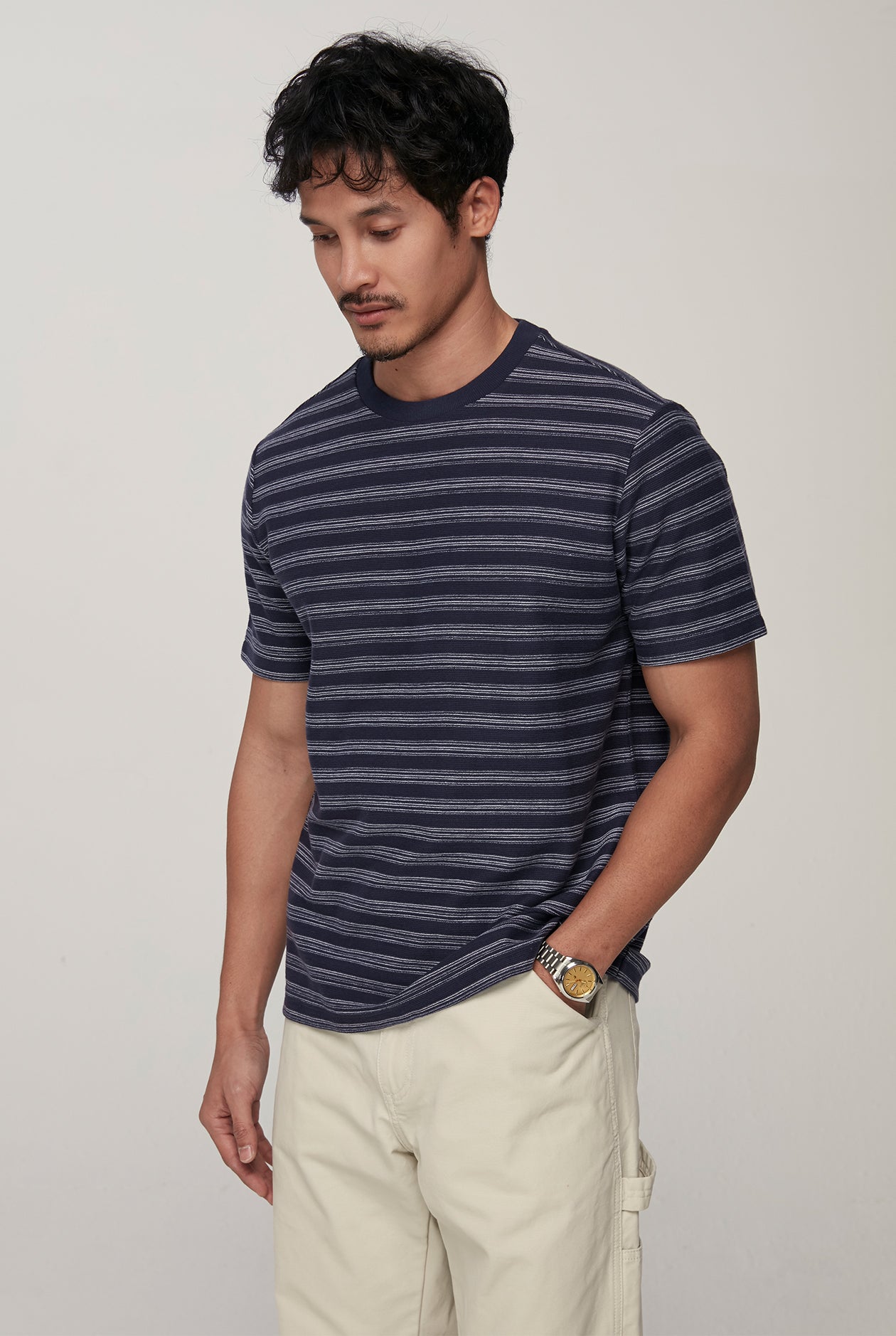 STRIPED JACQUARD TEE