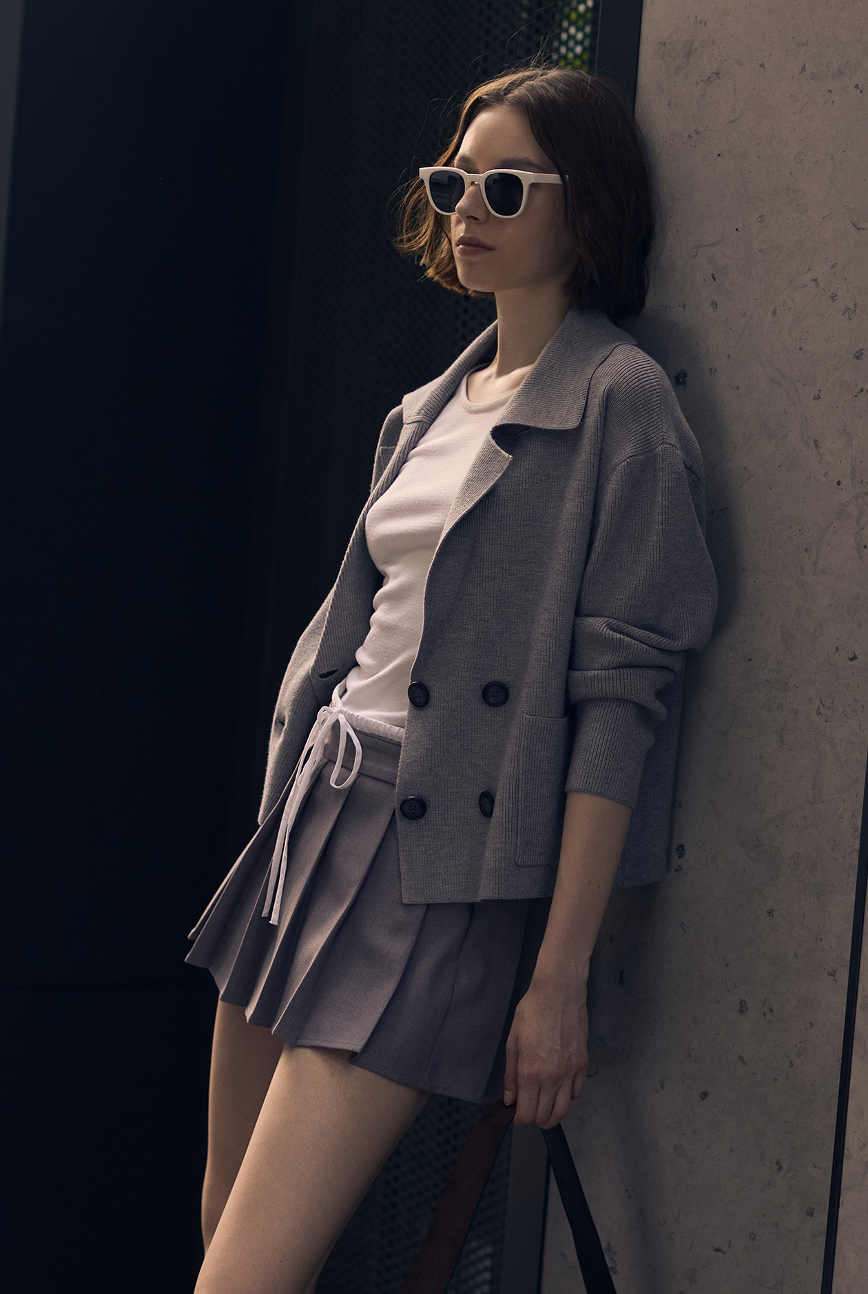 DOUBLE-BREASTED CARDIGAN