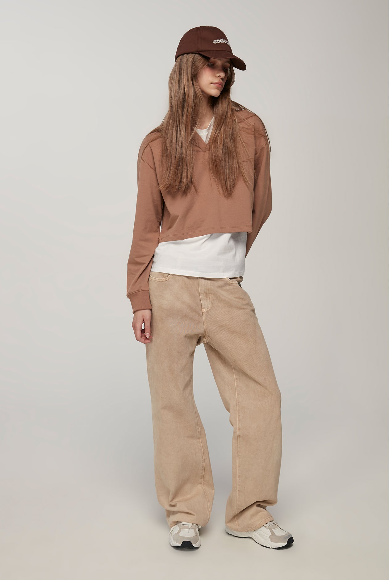 CLASSIC LONG SLEEVE CROPPED POLO