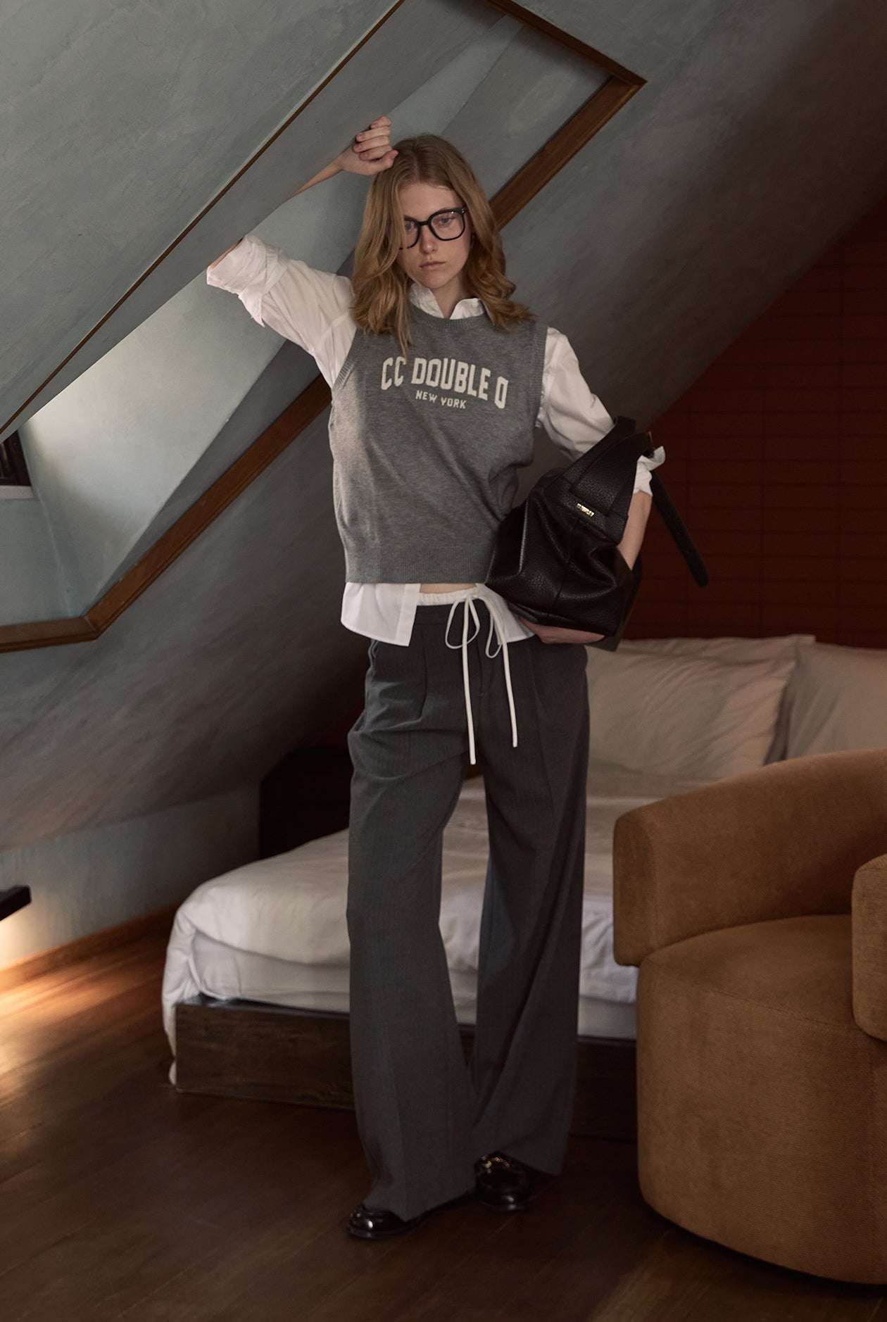 CC DOUBLE O LOGO KNITTED VEST