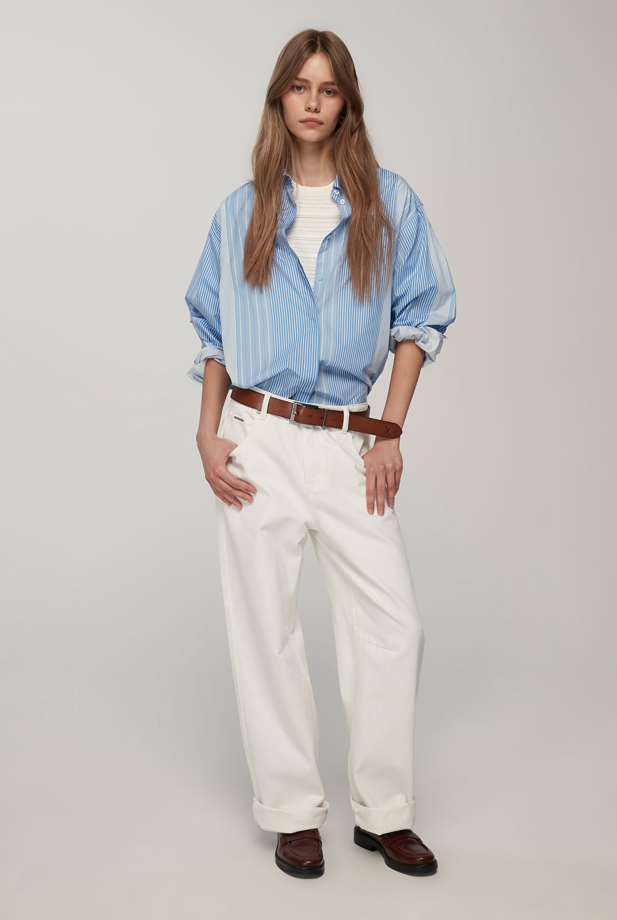 SHORT SLEEVE POINTELLE TOP