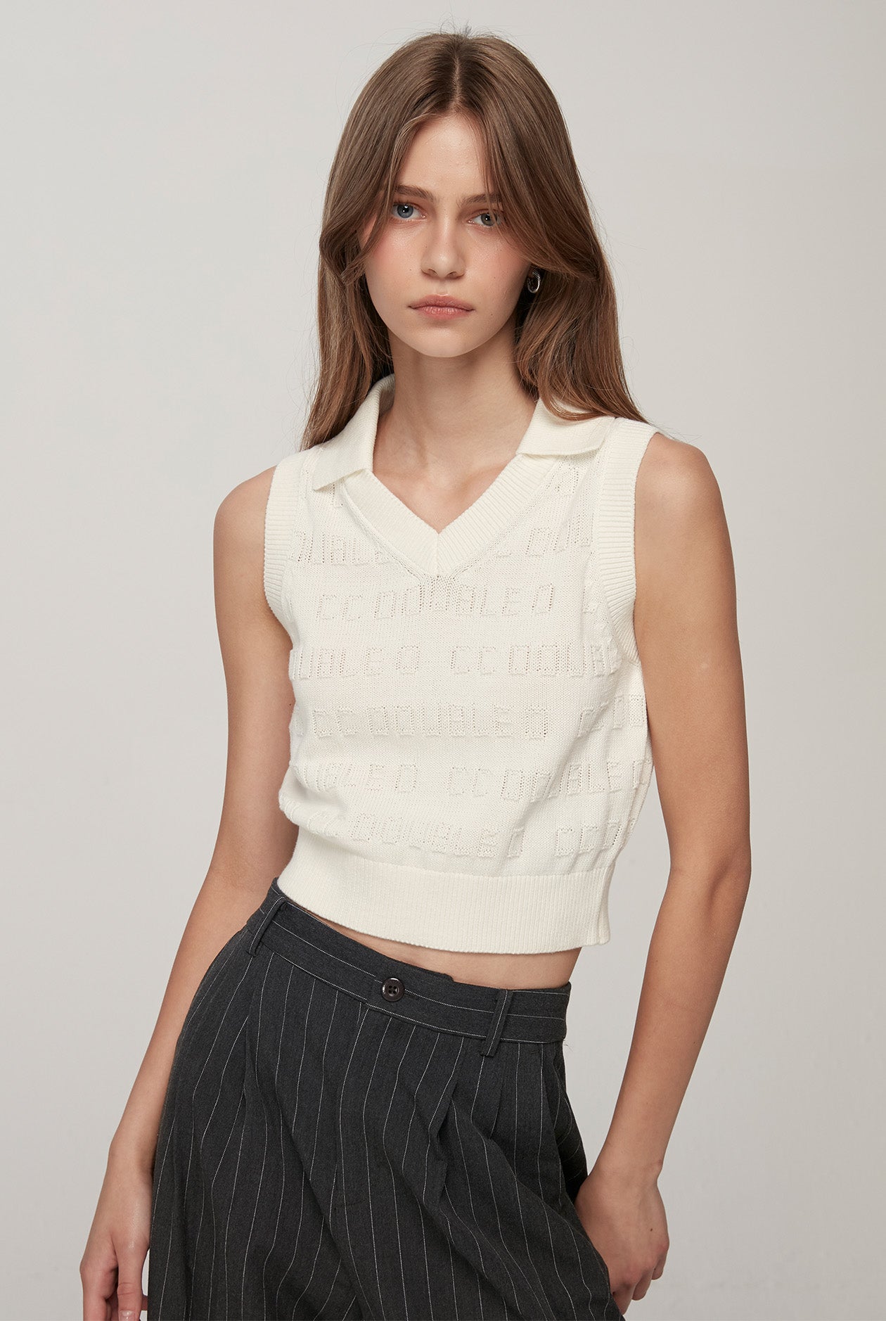MONOGRAM KNITTED VEST