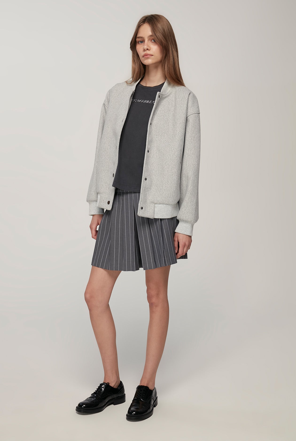 ACID WASH CROPPED TEE