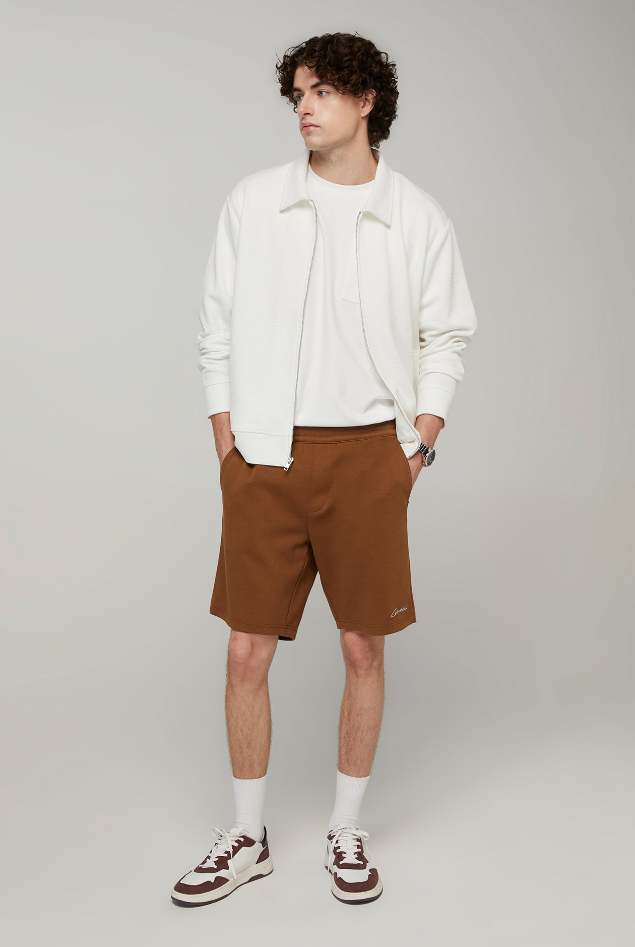 HANDWRITING LOGO SWEAT SHORTS