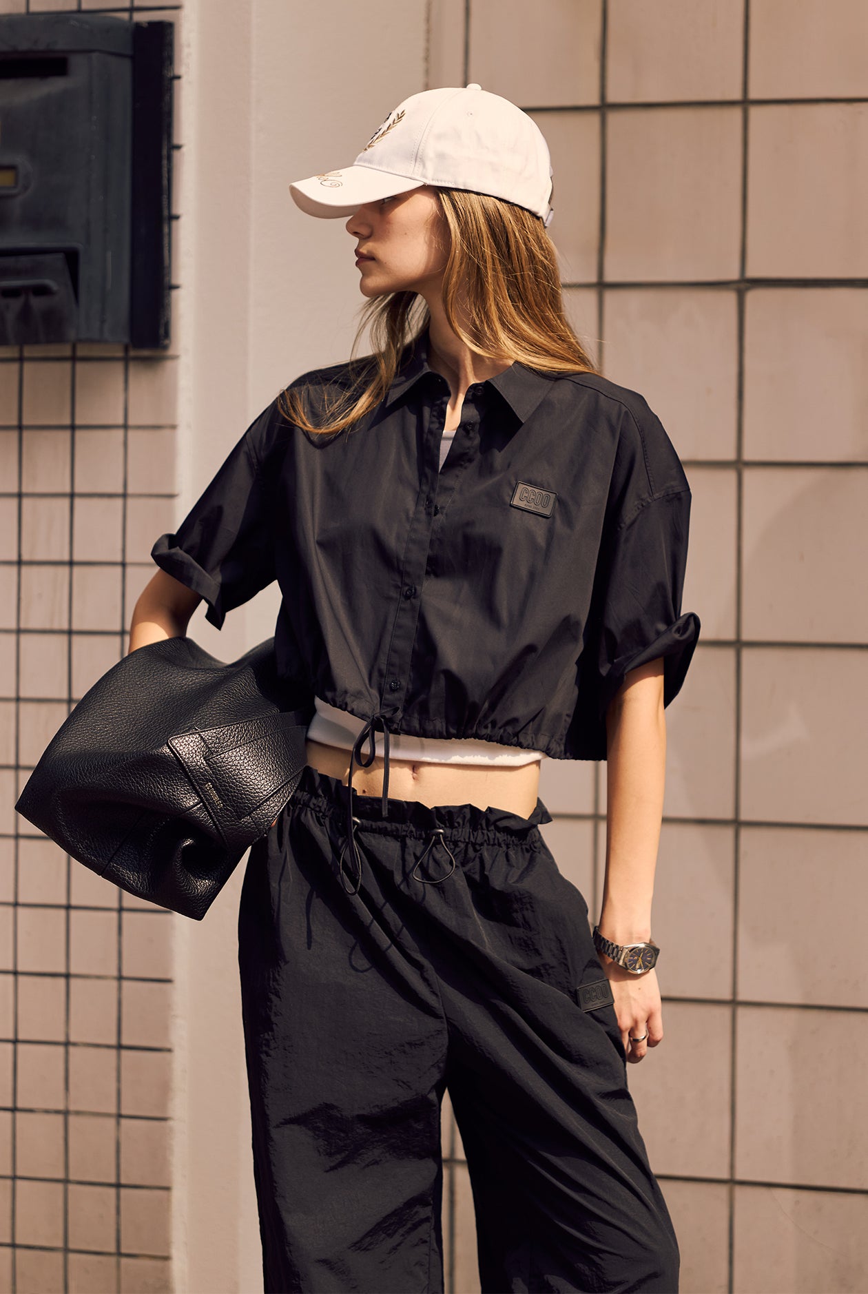 CROPPED POPLIN SHIRT