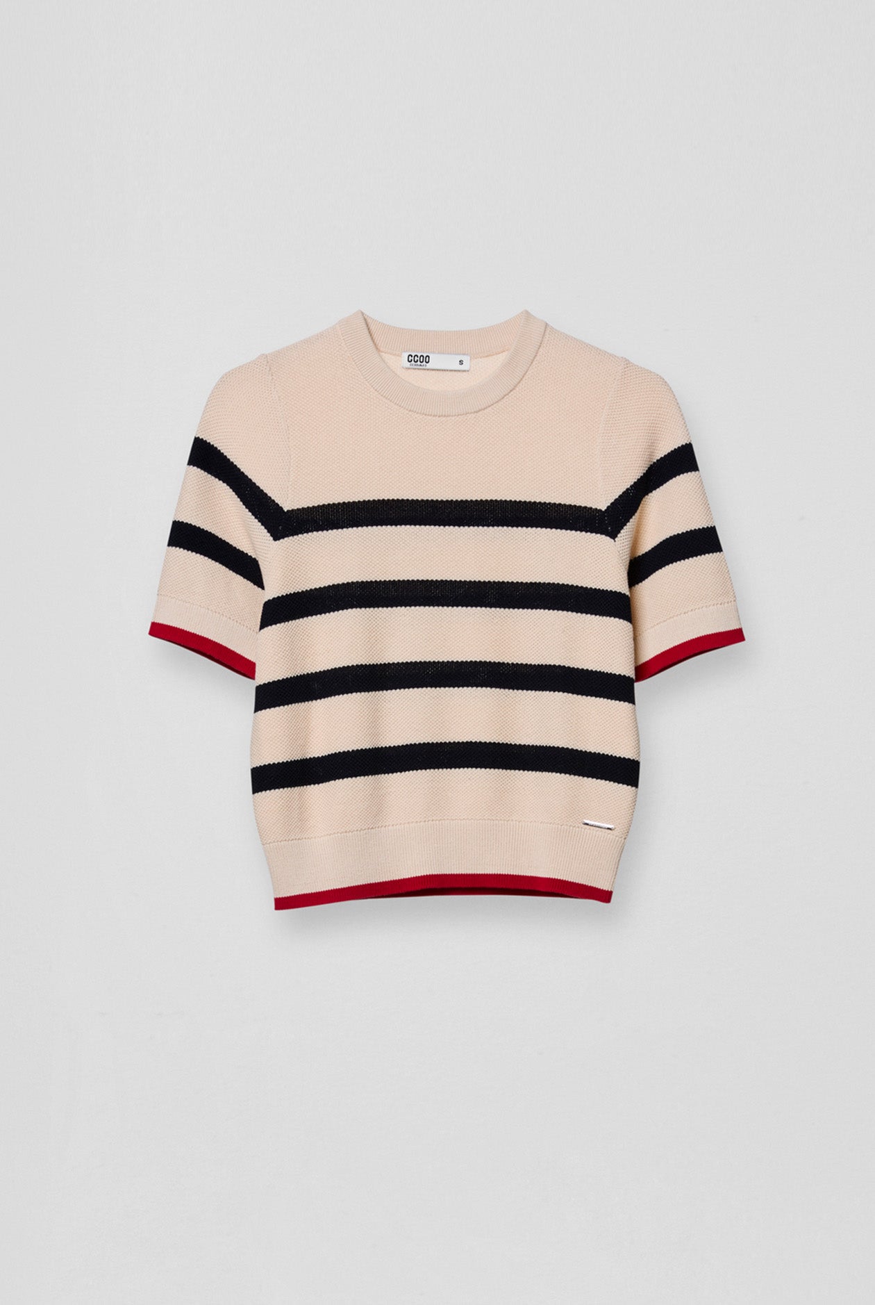 STRIPED KNITTED TOP