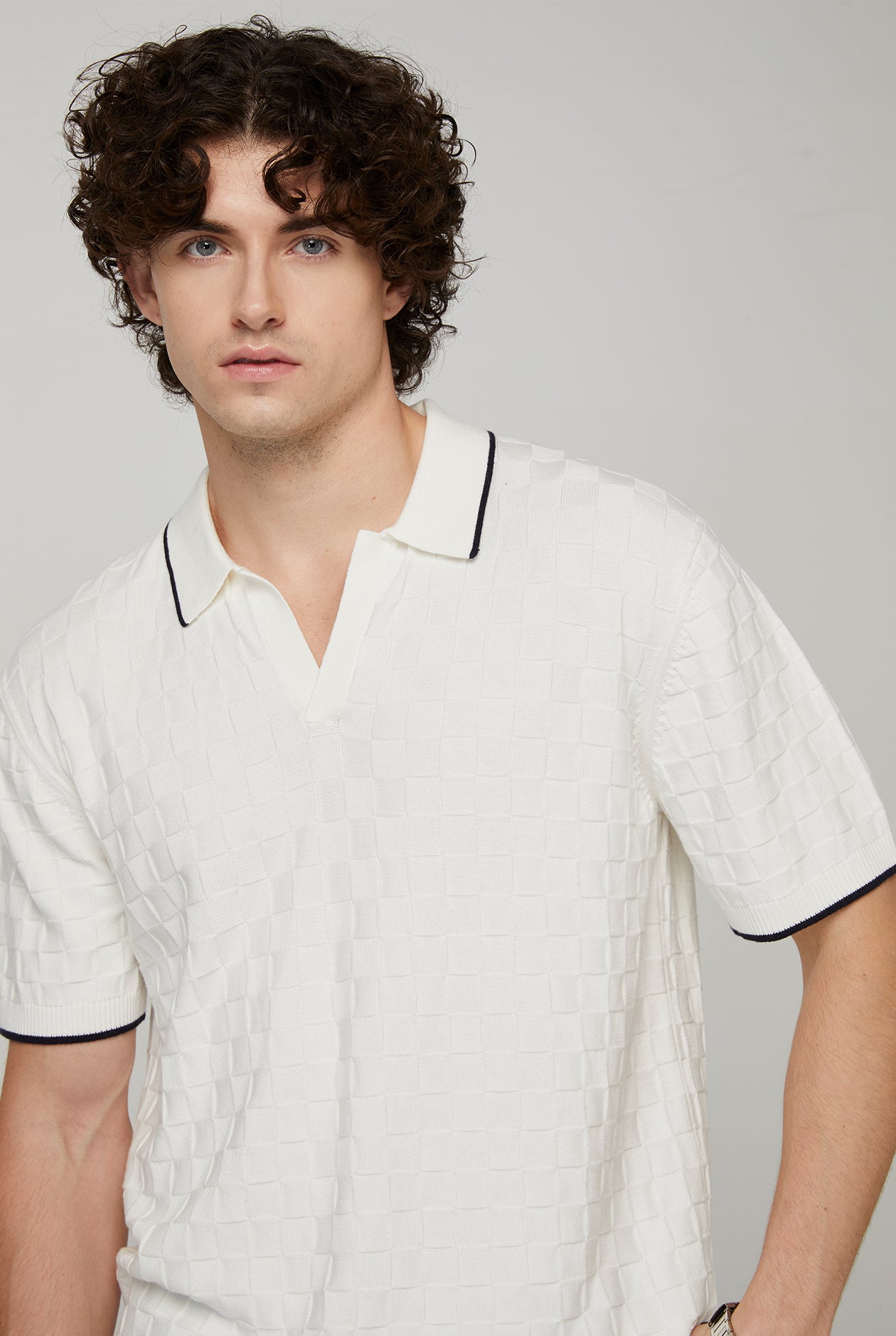 REGULAR FLAT KNITTED POLO