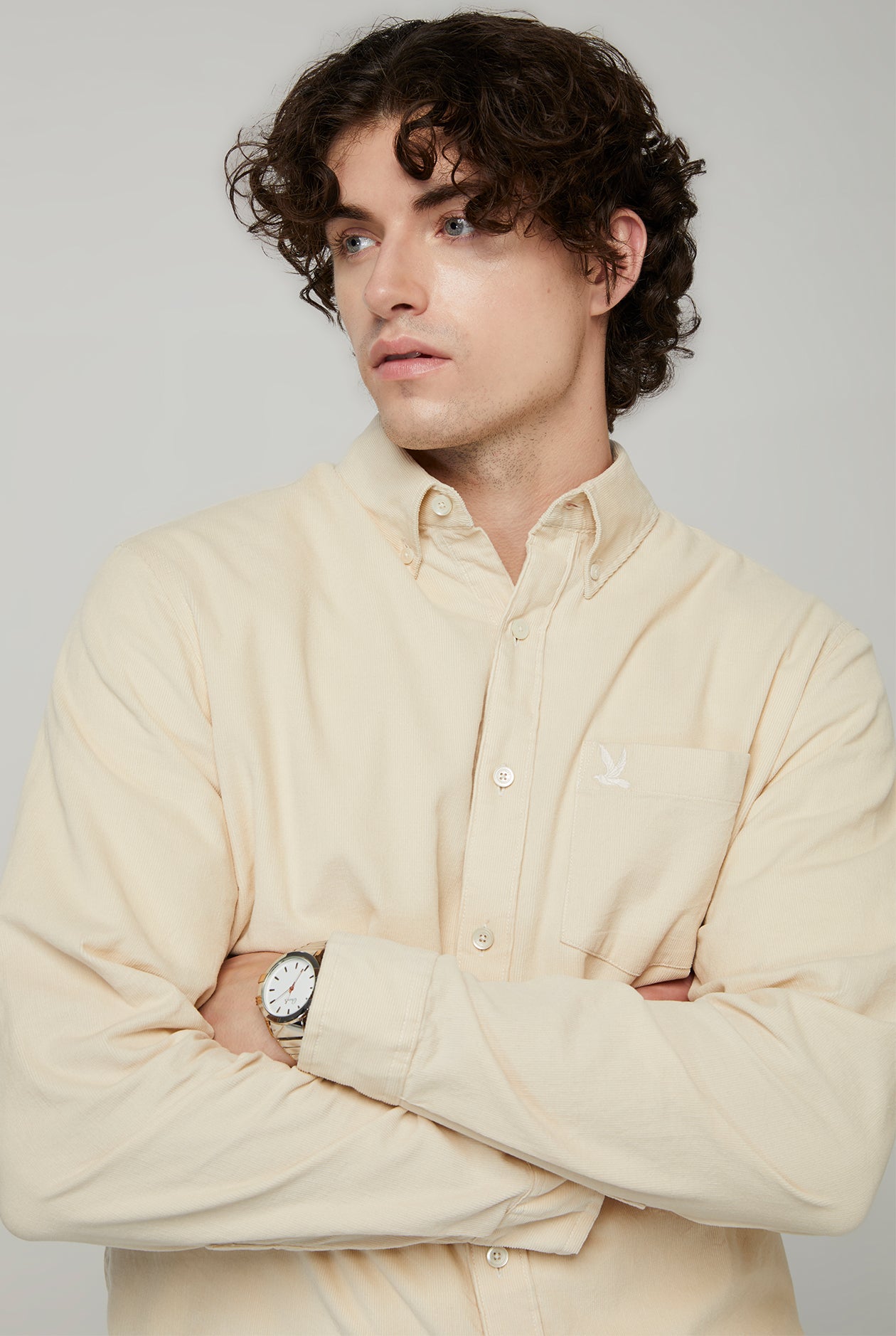 LIGHT COTTON CORDUROY SHIRT