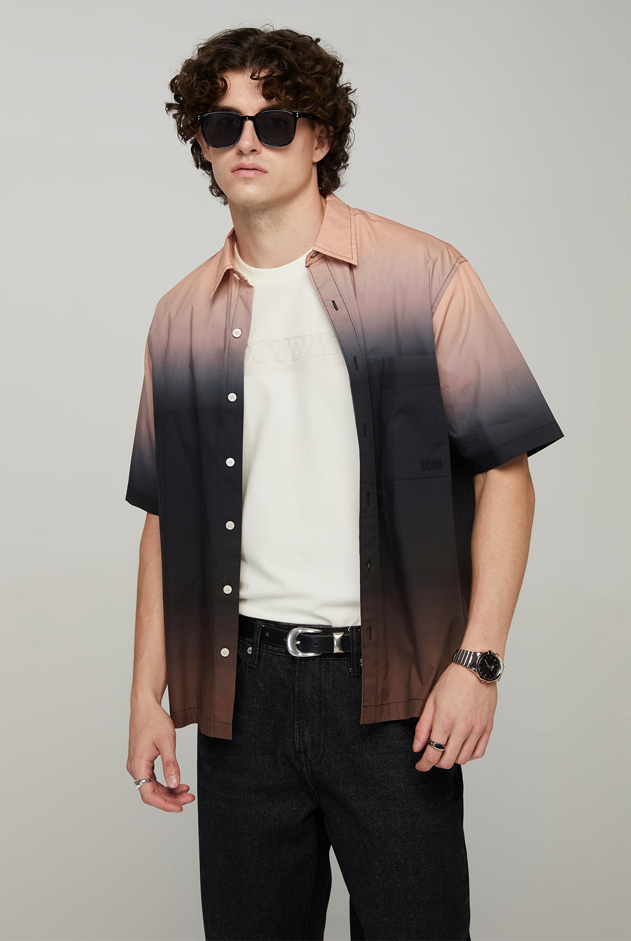 RELAXED OMBRE POCKET SHIRT