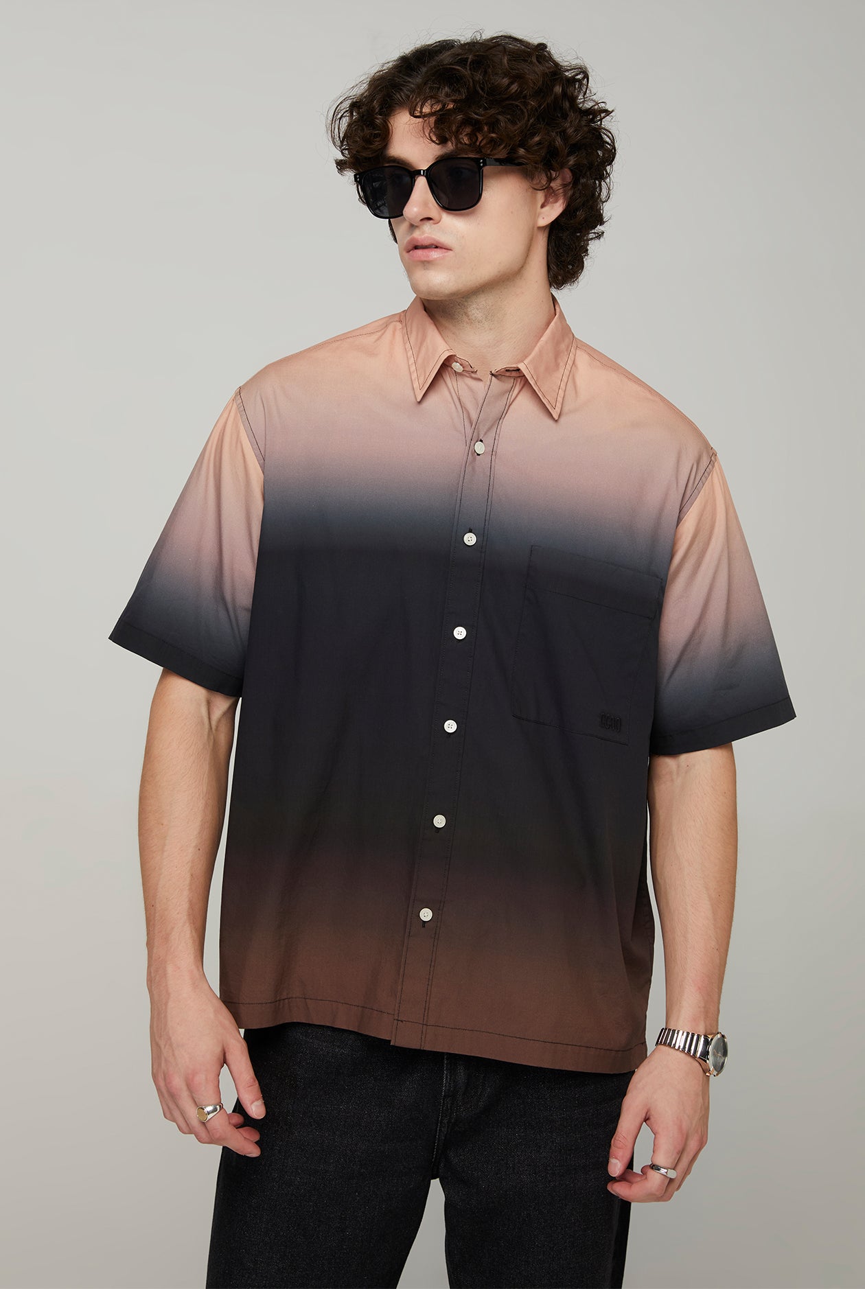 RELAXED OMBRE POCKET SHIRT
