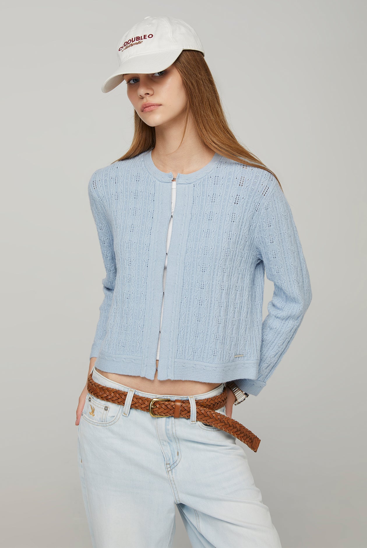 TEXTURE KNITTED CARDIGAN