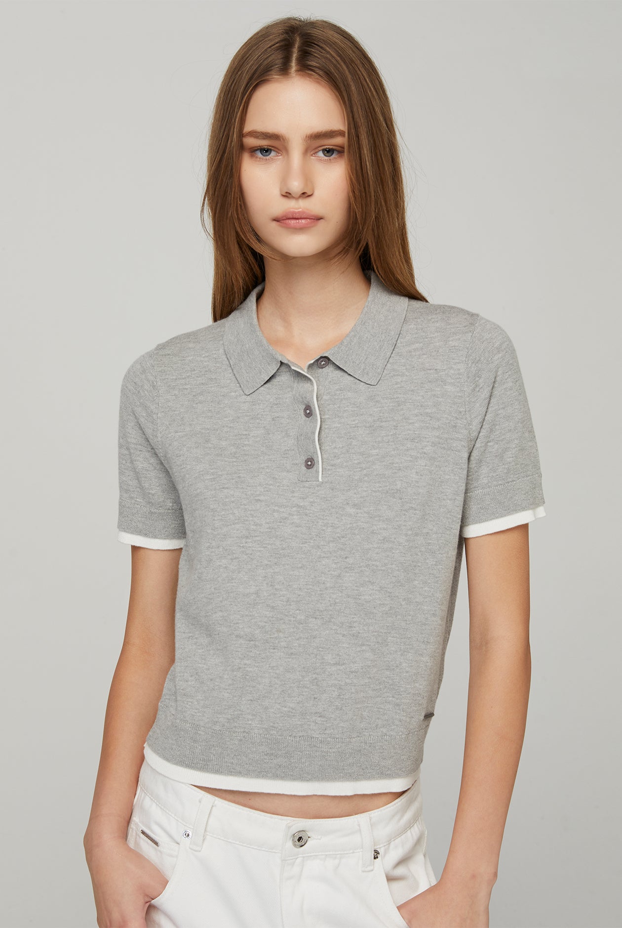 LAYER KNITTED POLO