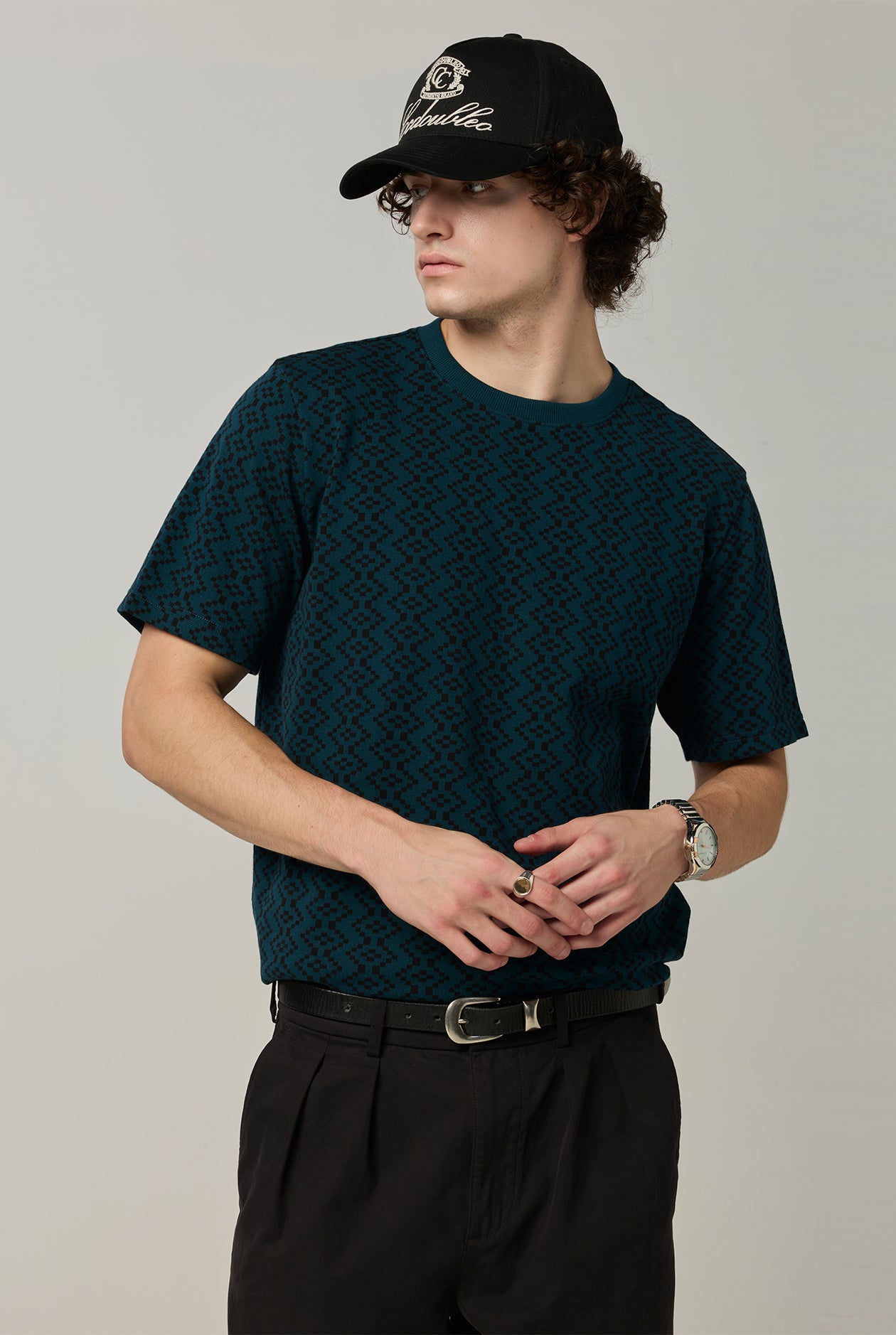NATIVE PATTERN JACQUARD TEE