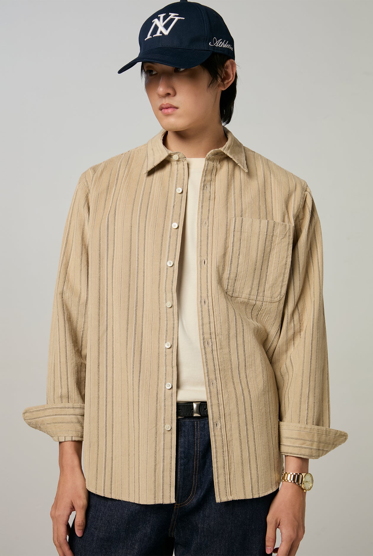 CORDUROY JACQUARD SHIRT