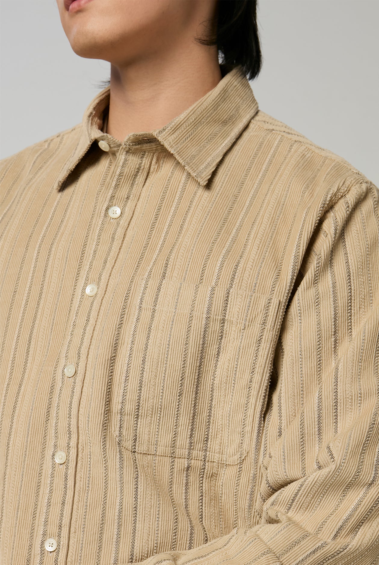 CORDUROY JACQUARD SHIRT