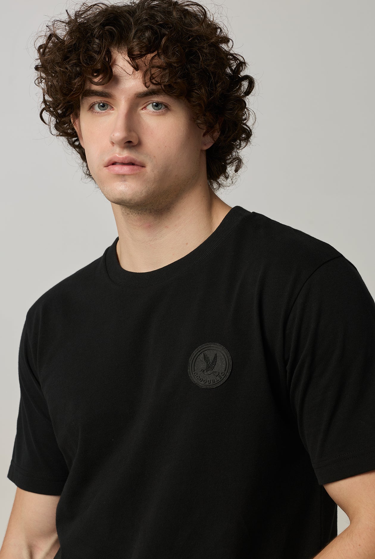 ROUND NECK SILICONE PRINTED TEE