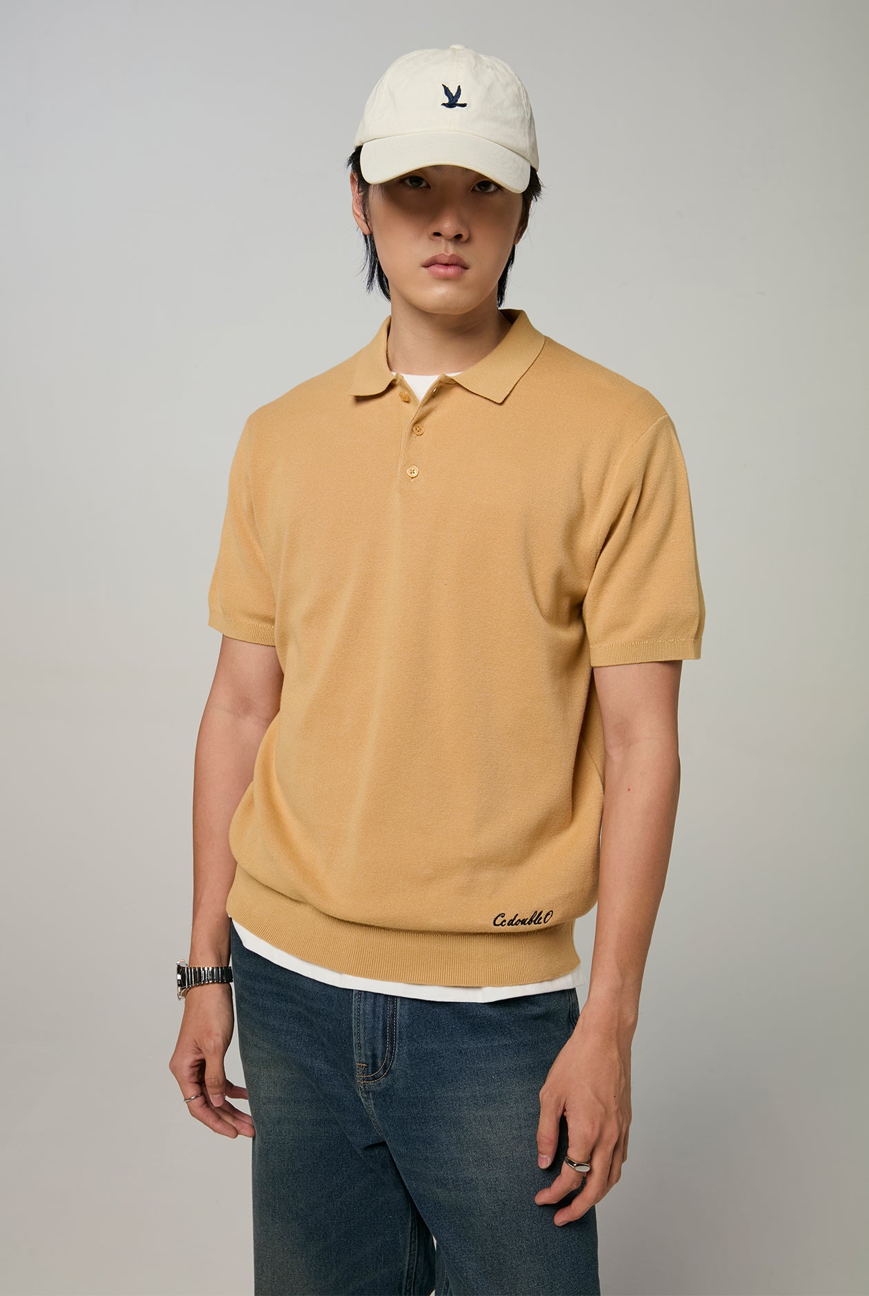 SHORT SLEEVE KNIT POLO