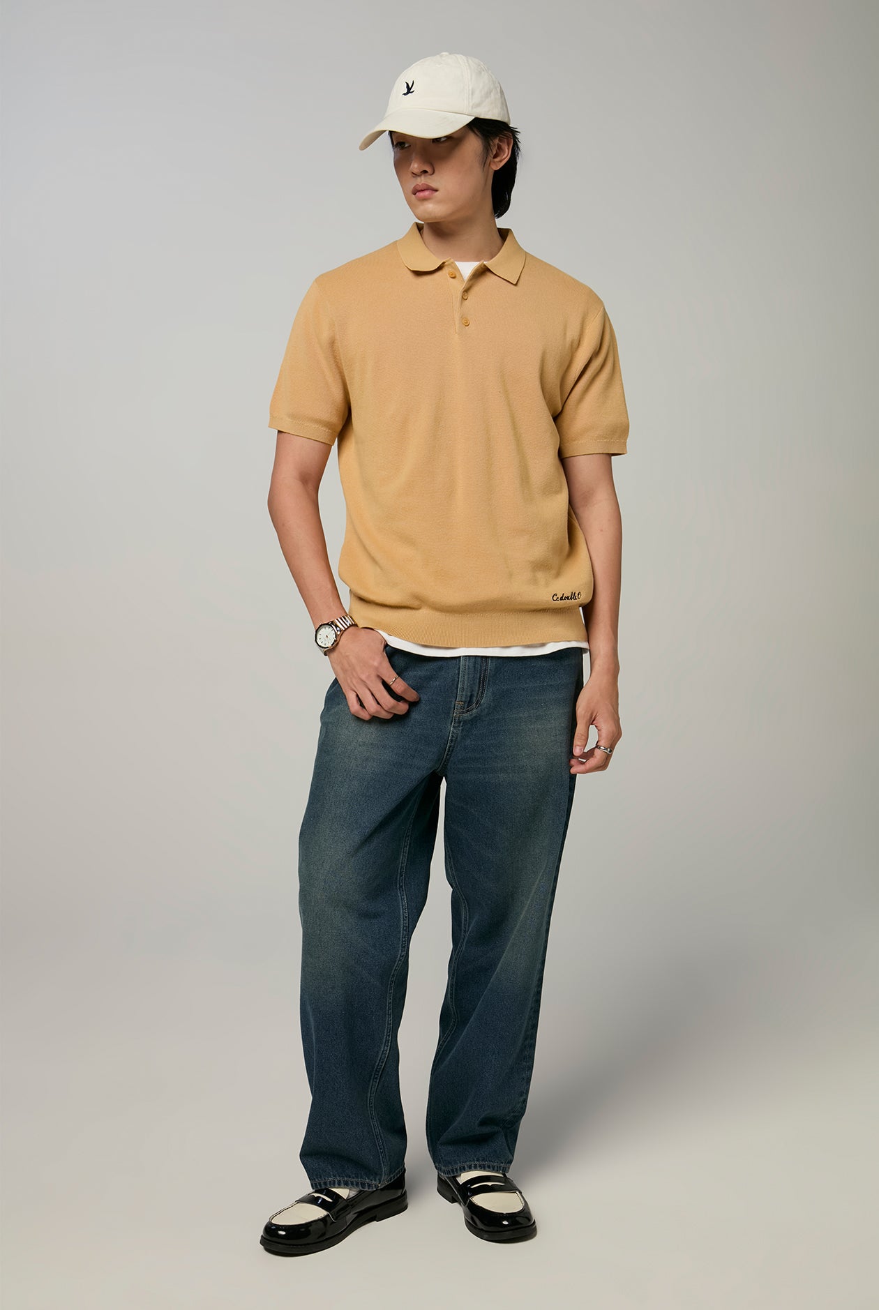 SHORT SLEEVE KNIT POLO