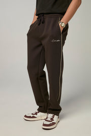 CONTRAST PIPING TRACK PANTS