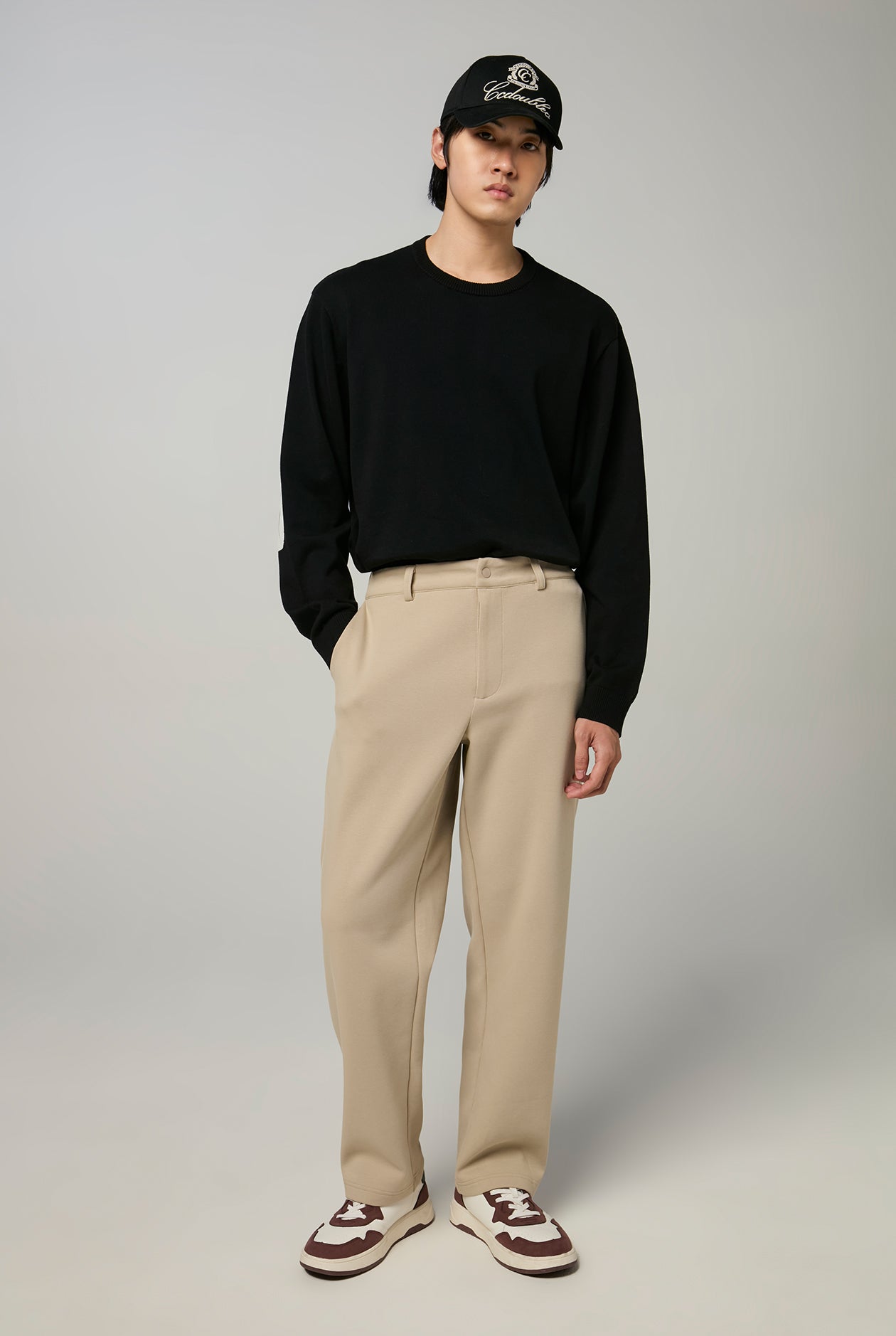 STRAIGHT PIQUE PANTS