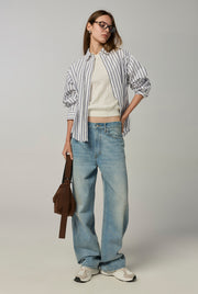 LOW-RISE BAGGY JEANS