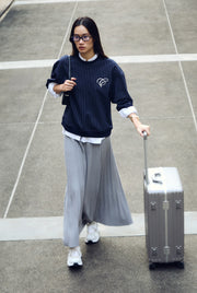 PINSTRIPED SWEATSHIRT