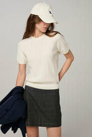 CLASSIC SHORT SLEEVE SWEATER