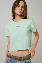 OVERLAP CC DOUBLE O CROP TEE