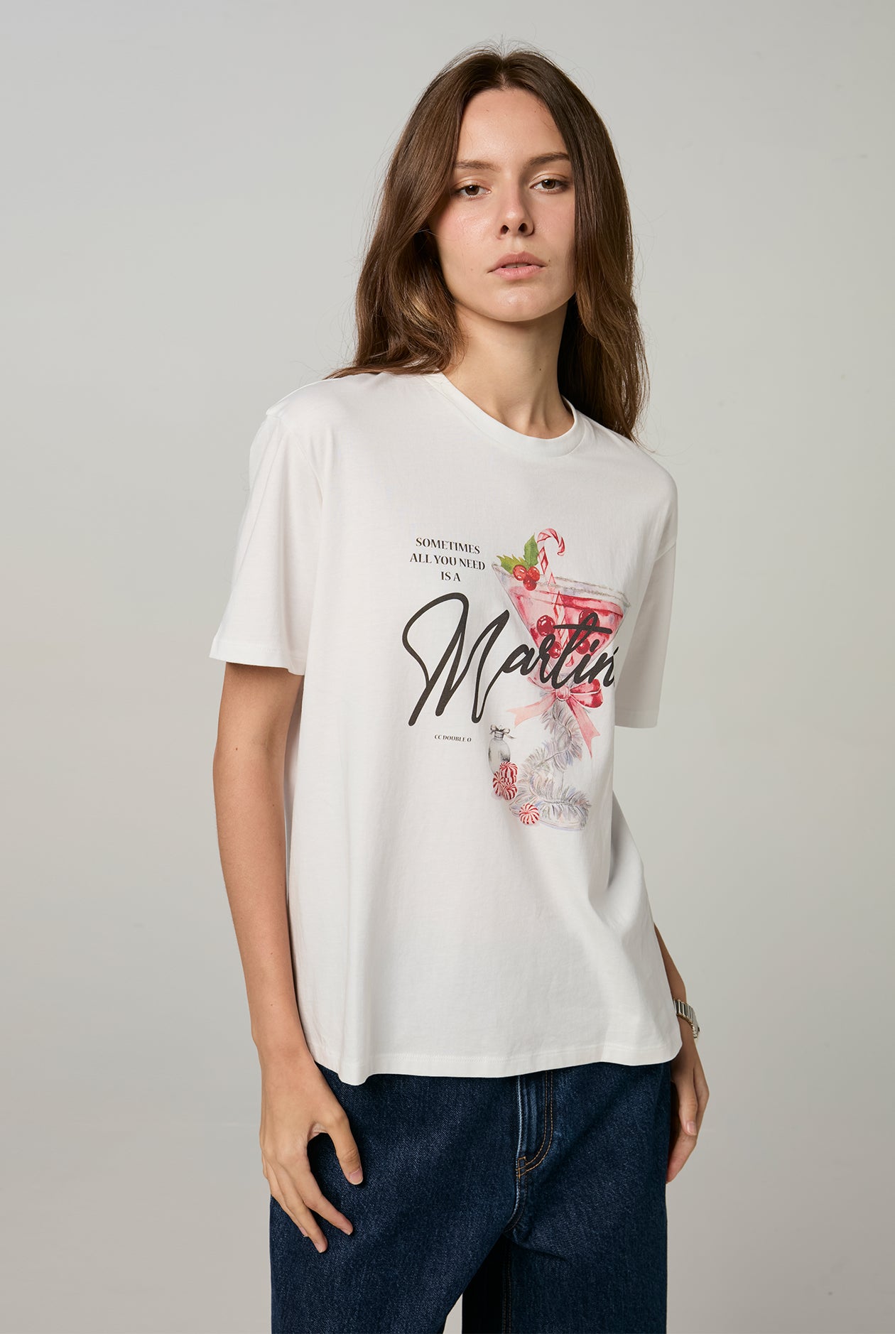 MARTINI GRAPHIC OVERSIZED TEE