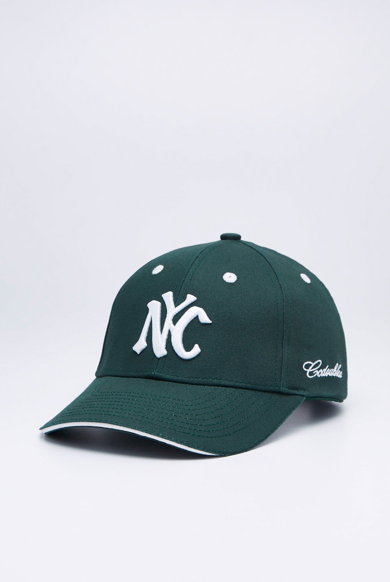 Daily Drills NYC Green Baseball Hat Cap with White Logo 47 Brand New York Yankees Cleanup Adjustable Hat - Moss  main image 4