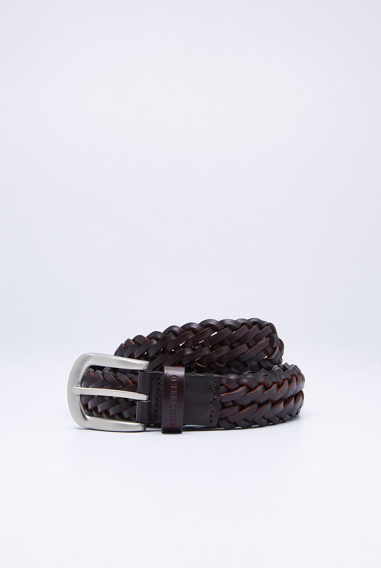 BRAIDED LEATHER BELT Brown / 38-40