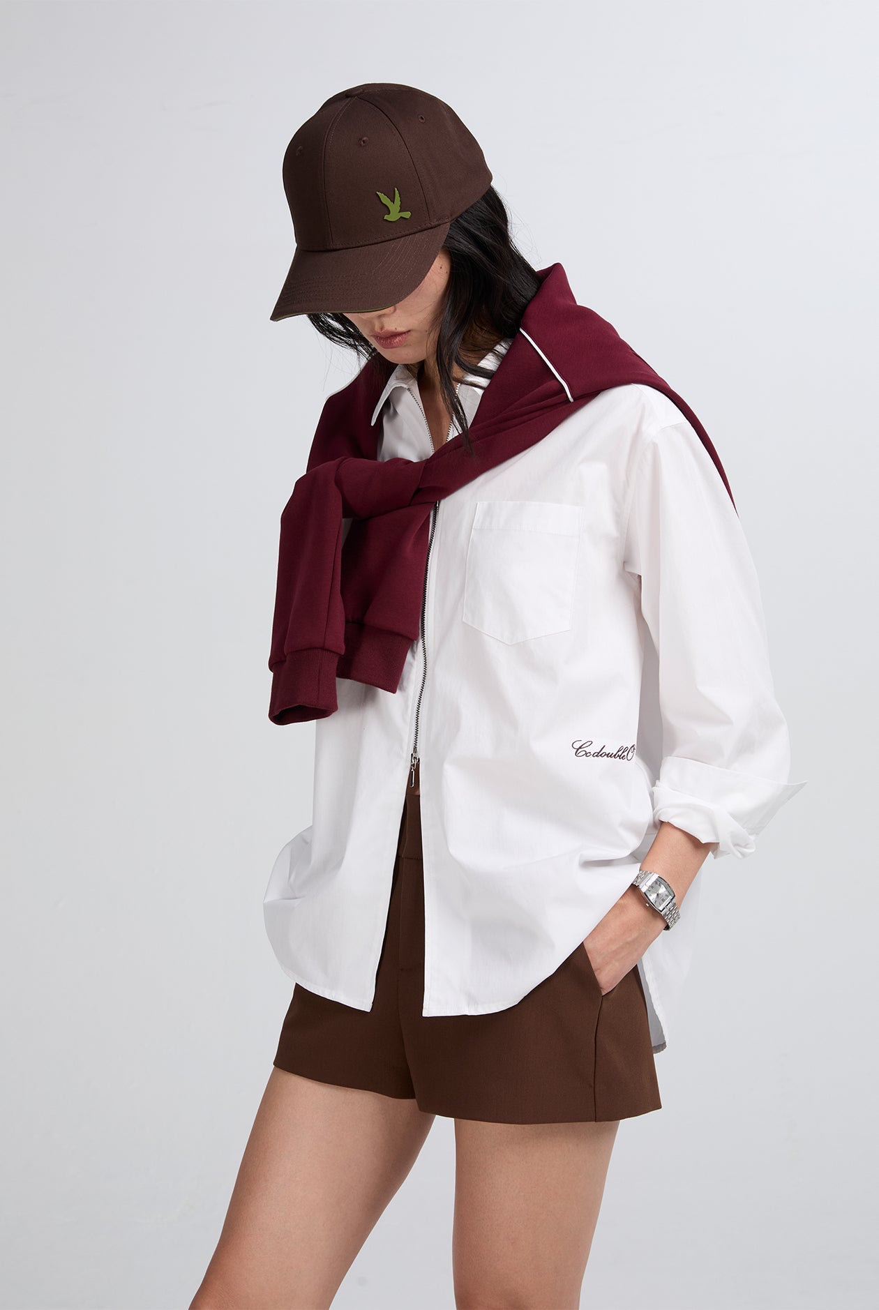 OVERSIZED FRONT ZIP SHIRT – CC Double O Official Store