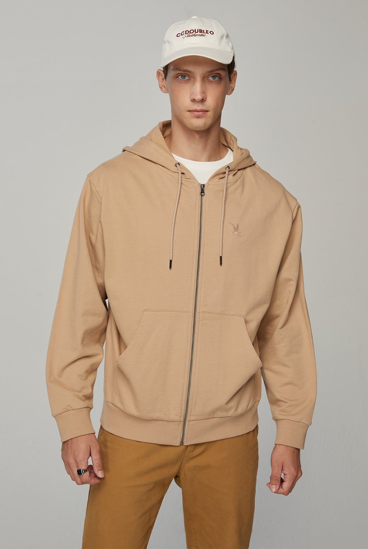 FRENCH TERRY BIRD LOGO HOODIE