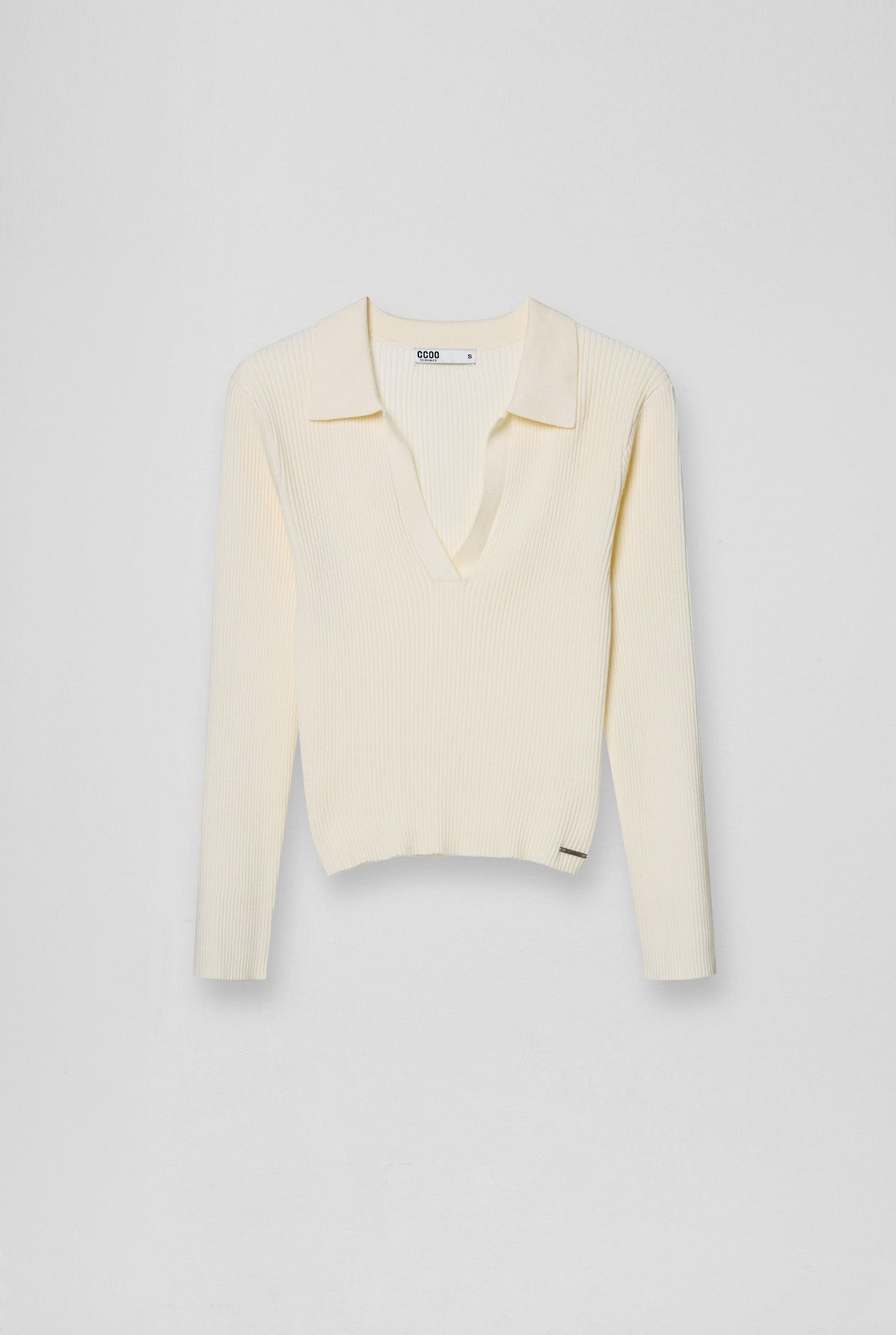 LONG SLEEVE POLO SWEATER