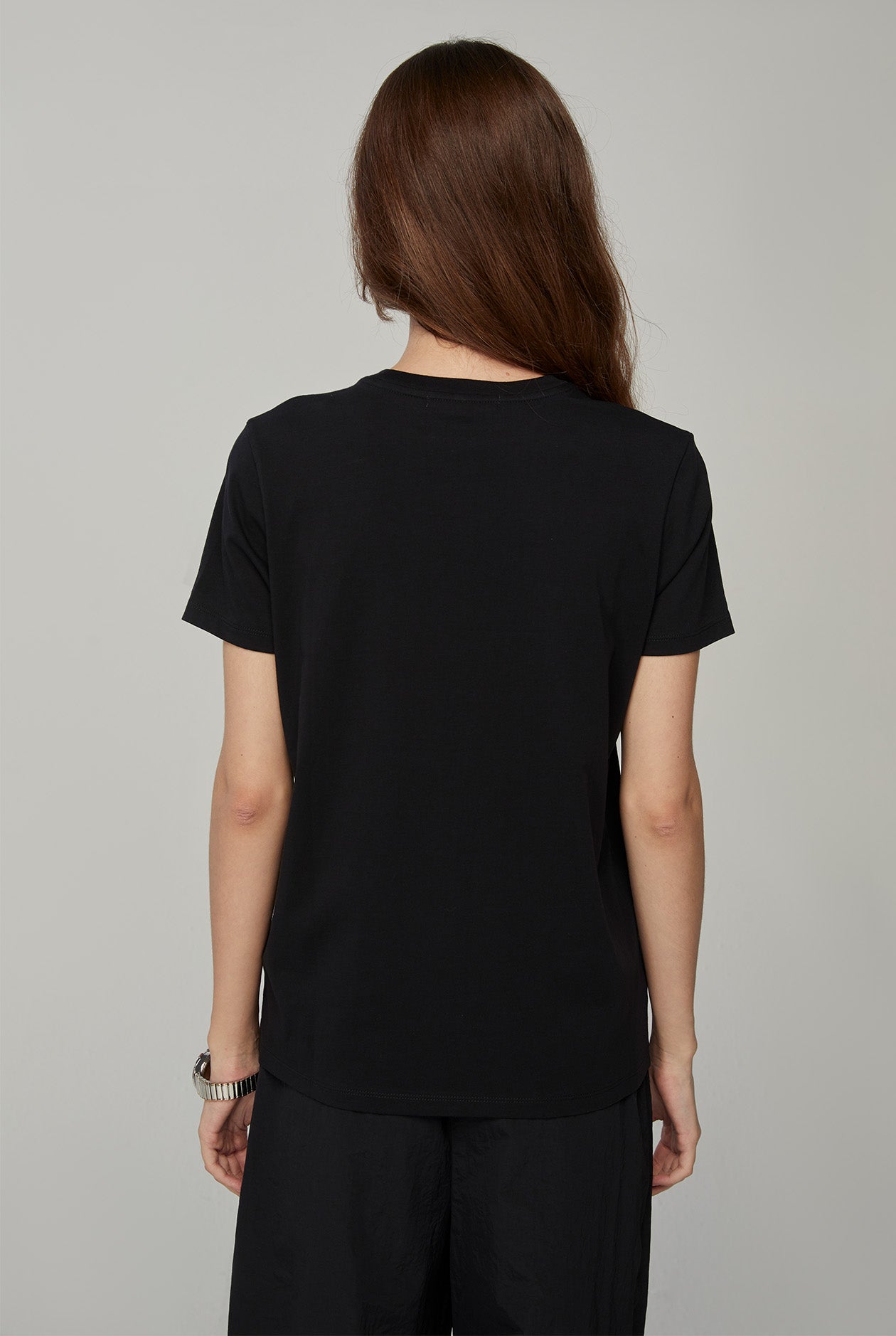 SILICONE BIRD LOGO ROUND NECK TEE