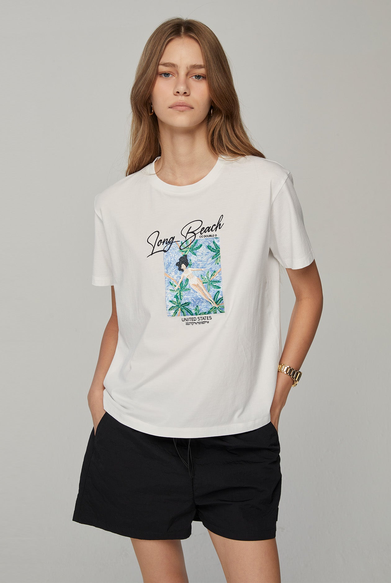 LONG BEACH OVERSIZED GRAPHIC TEE
