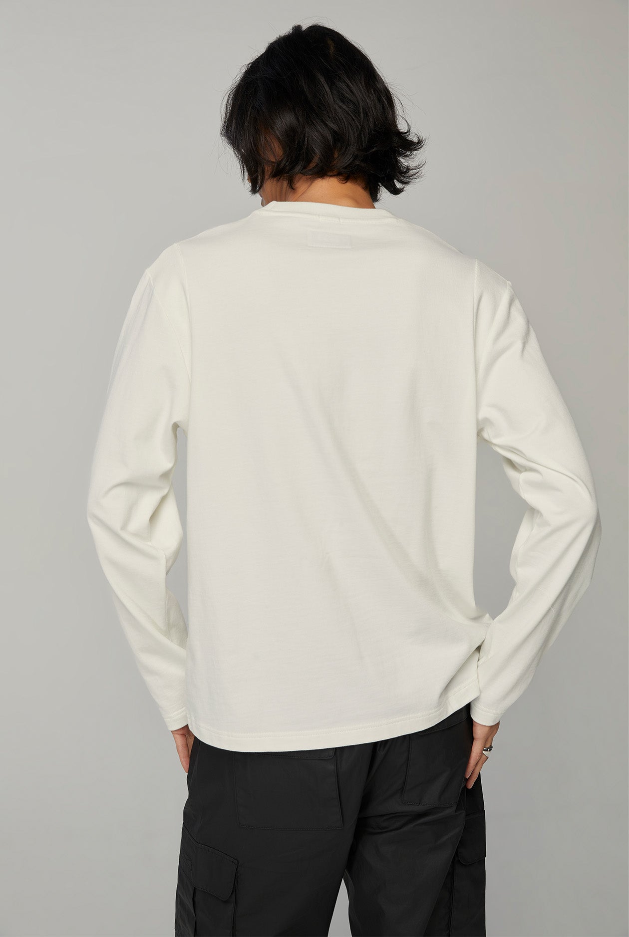 CHEST STRIPED LONG SLEEVE TEE