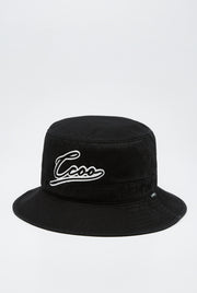 EMBROIDERED LOGO BUCKET HAT