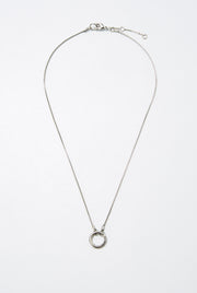 METAL RING CHARM NECKLACE