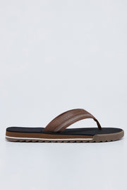 CONTRAST STRAP LOGO FLIP FLOPS