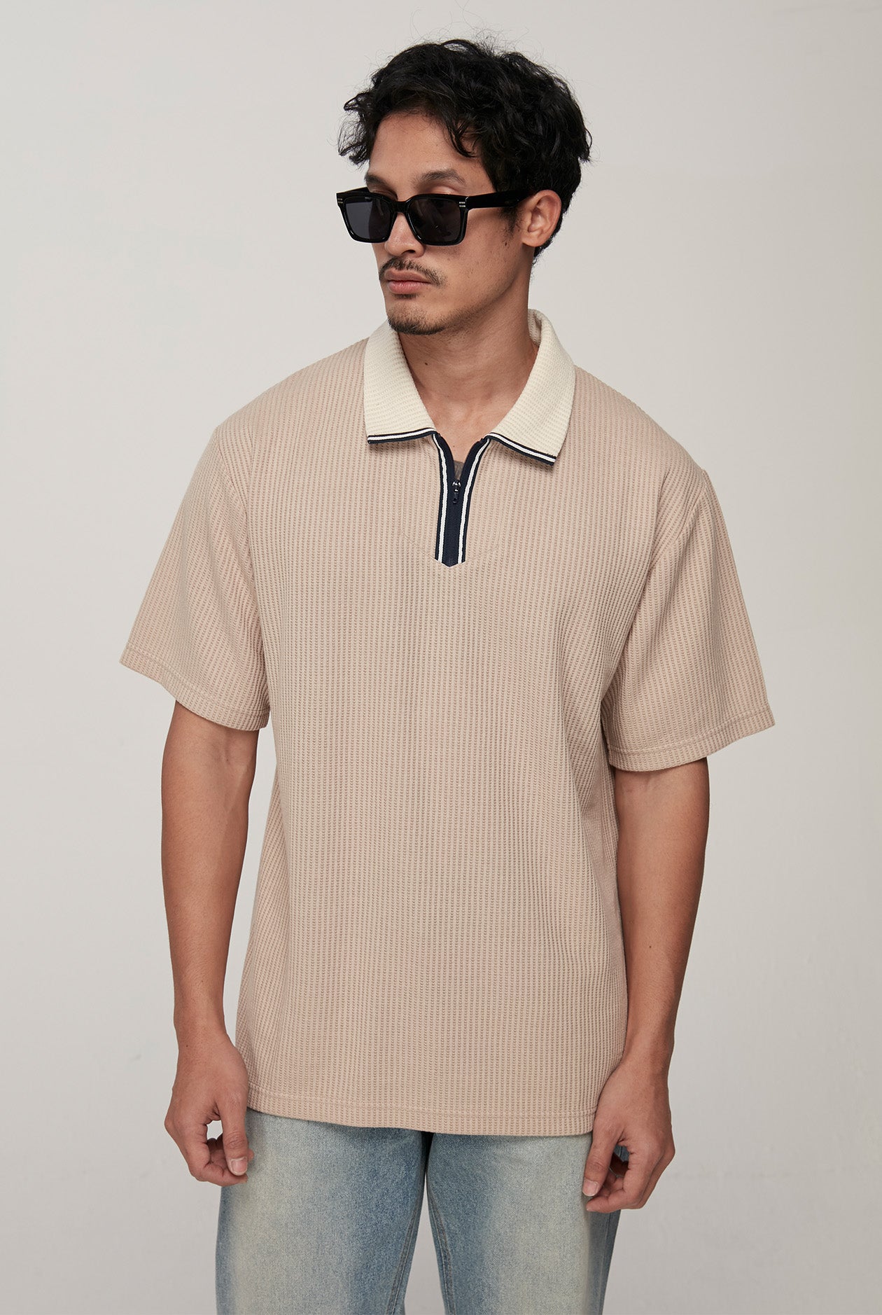 RELAXED FIT LOGO POLO