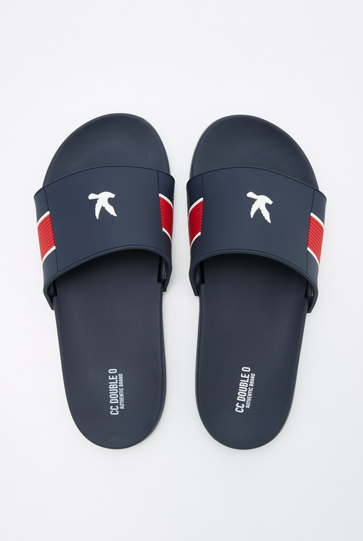 BIRD LOGO POOL SLIDE SANDALS