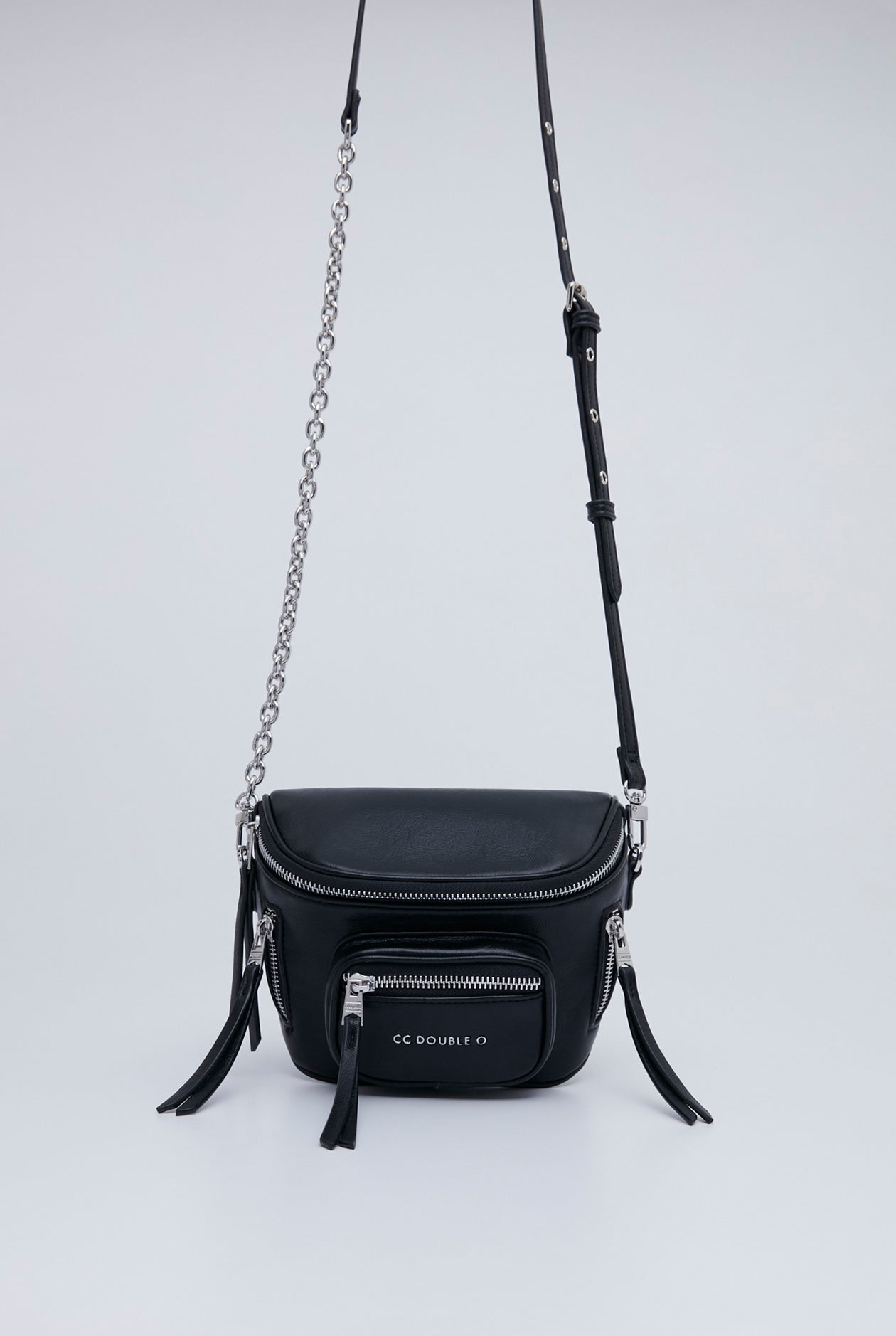 CC DOUBLE O LEATHER BELT BAG