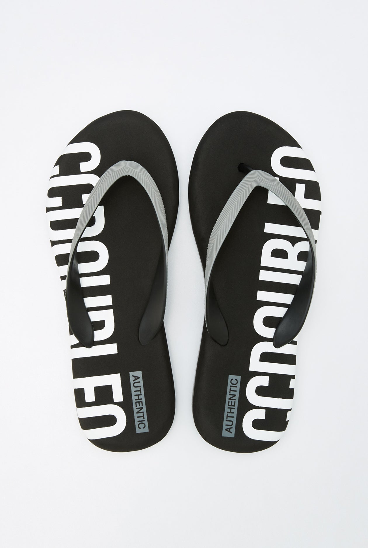 CONTRAST LOGO FLIP FLOPS