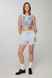 LACE TRIM SHORTS